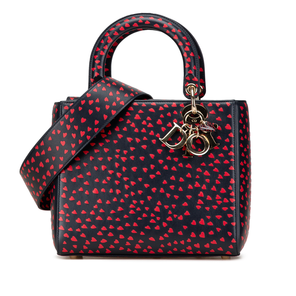 Pre-Loved Dior Medium Calfskin I Love Paris Lady Dior